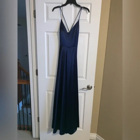 cute simple prom dresses Simple Dark Blue Short Prom Dress , Cute Dark Blue Homecoming Dress   shdress